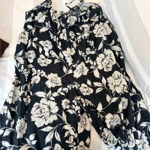 Tysa jumpsuit white and black floral